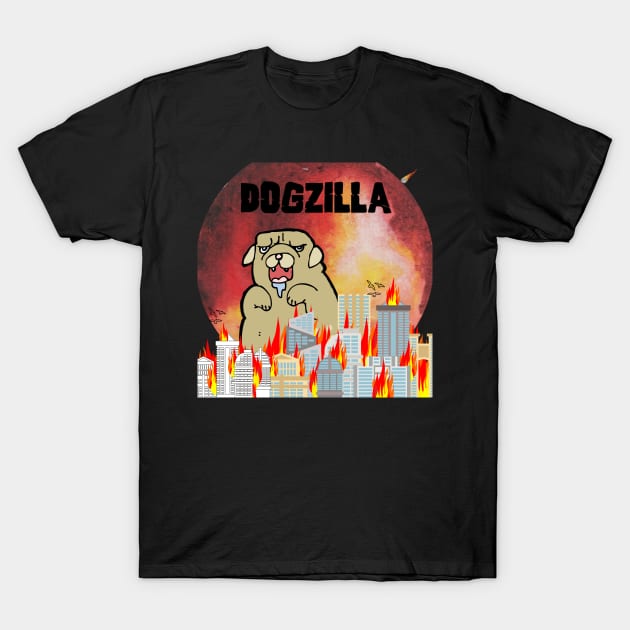 Dogzilla T-Shirt by olivetees